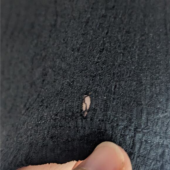 NWT Madewell V-Neck Sleeveless Crop Top Black Women's Size Large Style NL022 - Picture 9 of 11